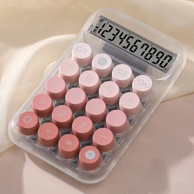 calculadora eletrônica transparente