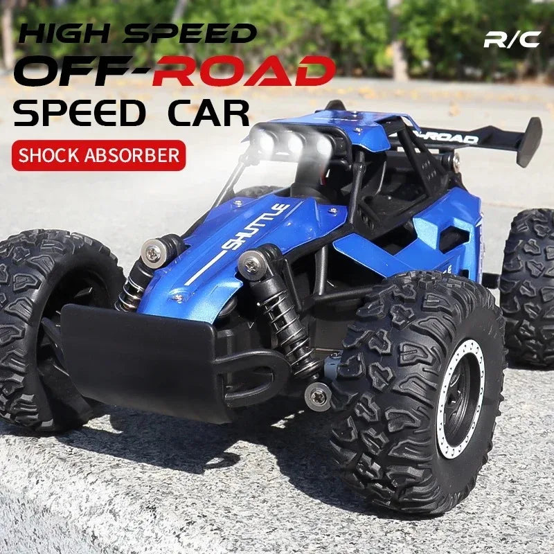 Novo carro rc 1:16 2wd com luz led 2.4g 20 km/h alta velocidade