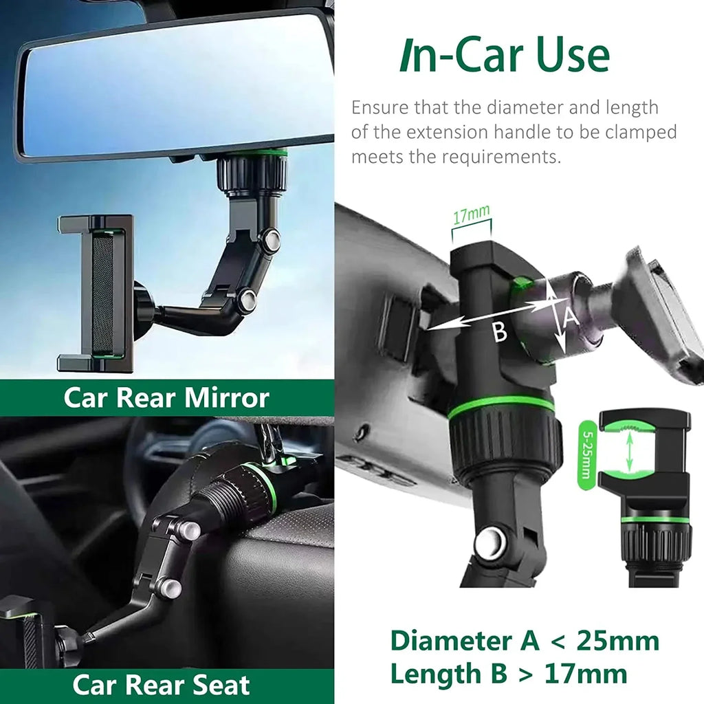 Suporte para Celular no Retrovisor