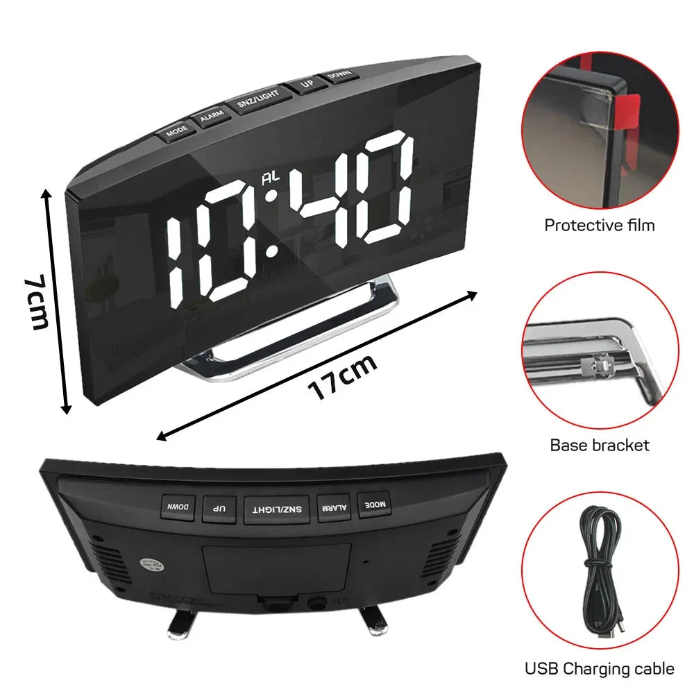 Despertador Eletrônico Digital Led Grande Display