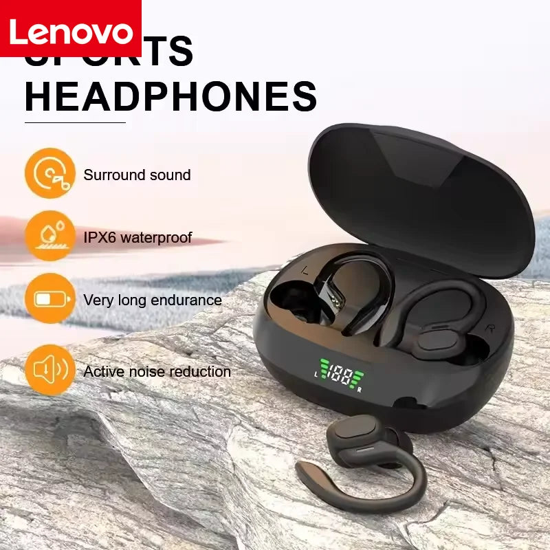Fones de ouvido esportivos sem fio Lenovo
