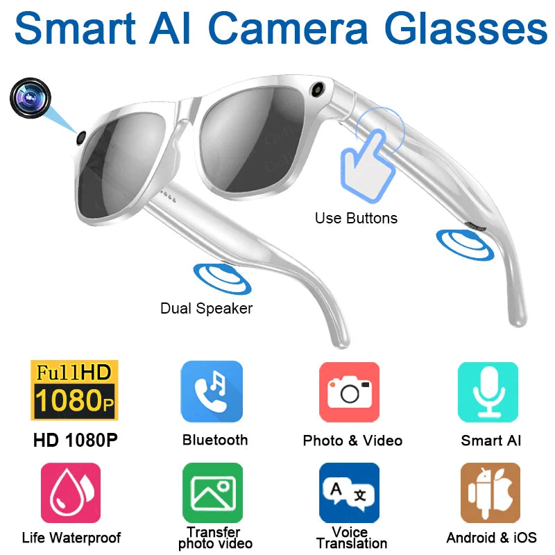 XIAOMI Smart Glasses 4K com IA