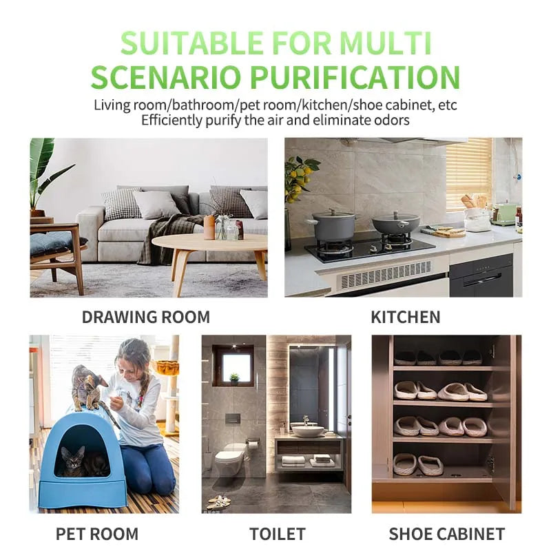 Purificador Portátil para ar do Carro com núcleo duplo