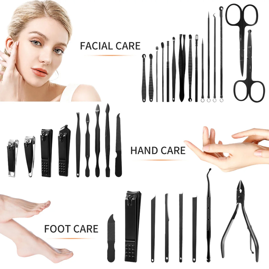 Conjunto de Manicure Pedicure Cortador de Unhas Conjunto 7/32
