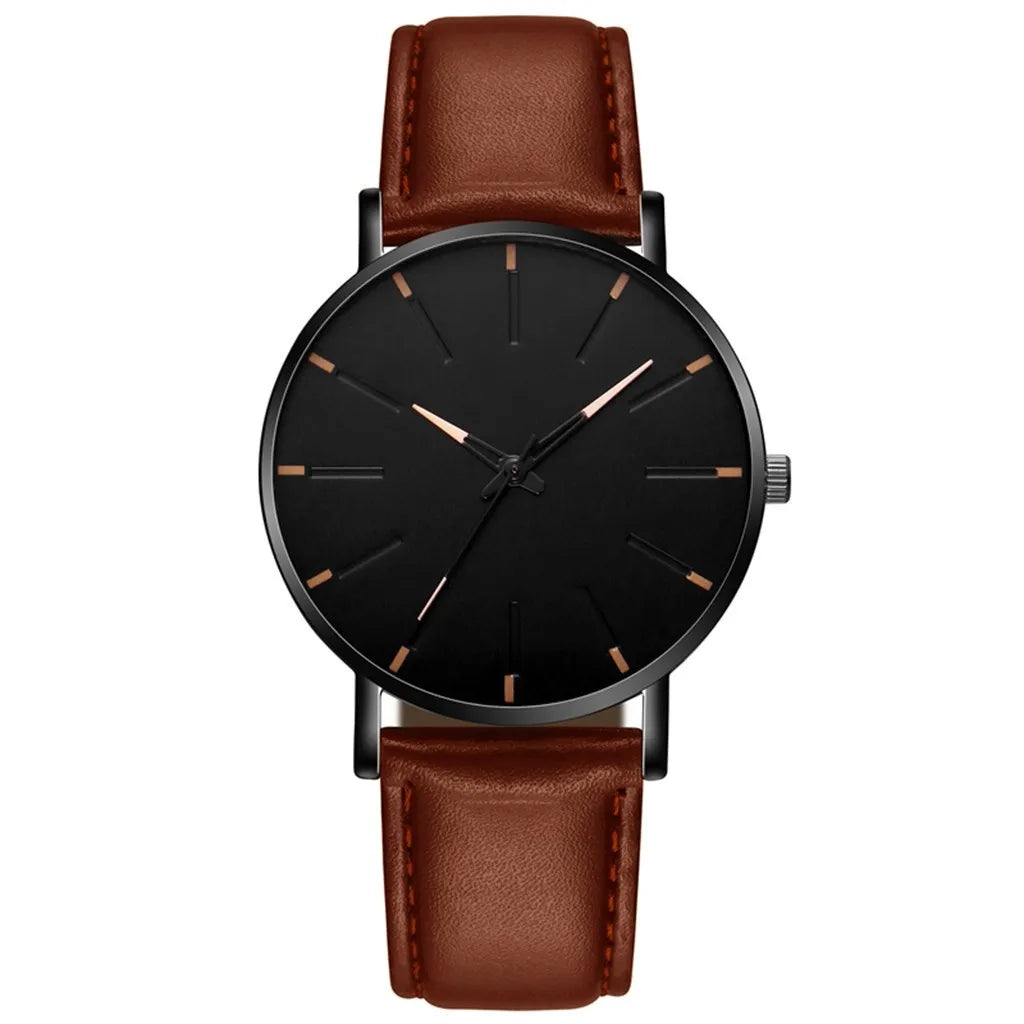Men Vintage Luxury Watches Casual Quartz Watch Luxury Watch Stainless Bracele Steel Dial Men'S Watch Trend Leather Wrist Watch