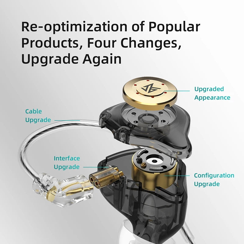 KZ EDX pro Fones de ouvido Bass In Ear