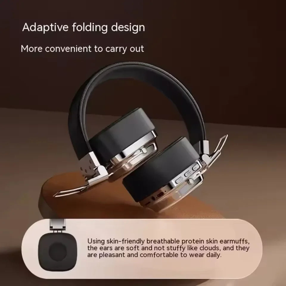 Fones de Ouvido Bluetooth Sem Fio Dobráveis 5.3