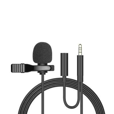 Microfone de Lapela Portátil Mini