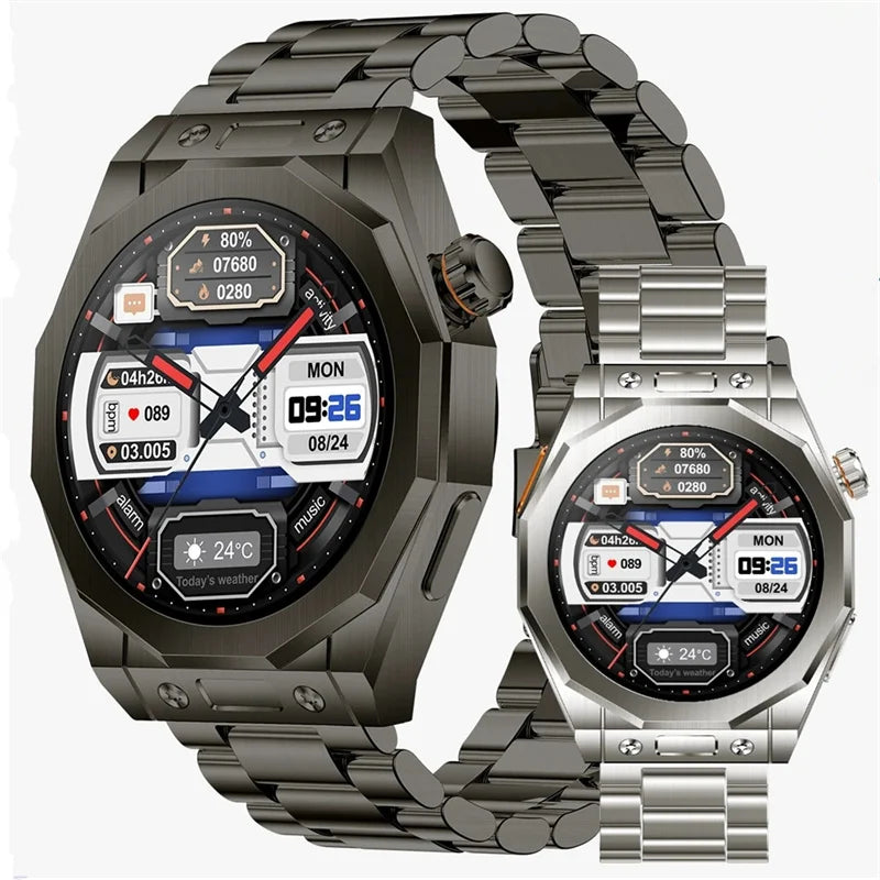 Z18 max relógio inteligente masculino caixa de metal