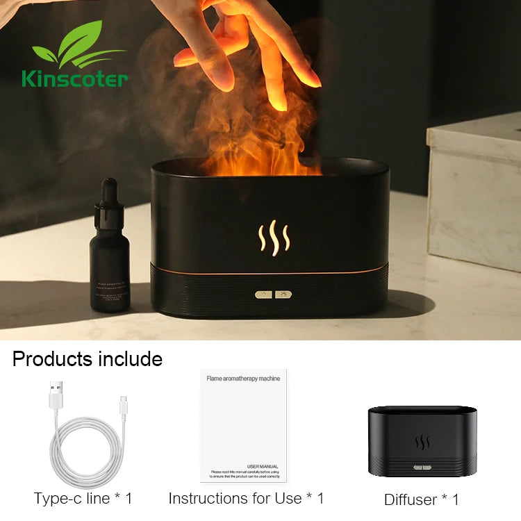 Kinscoter Aroma Difusor Umidificador de Ar uUltra-Sônico