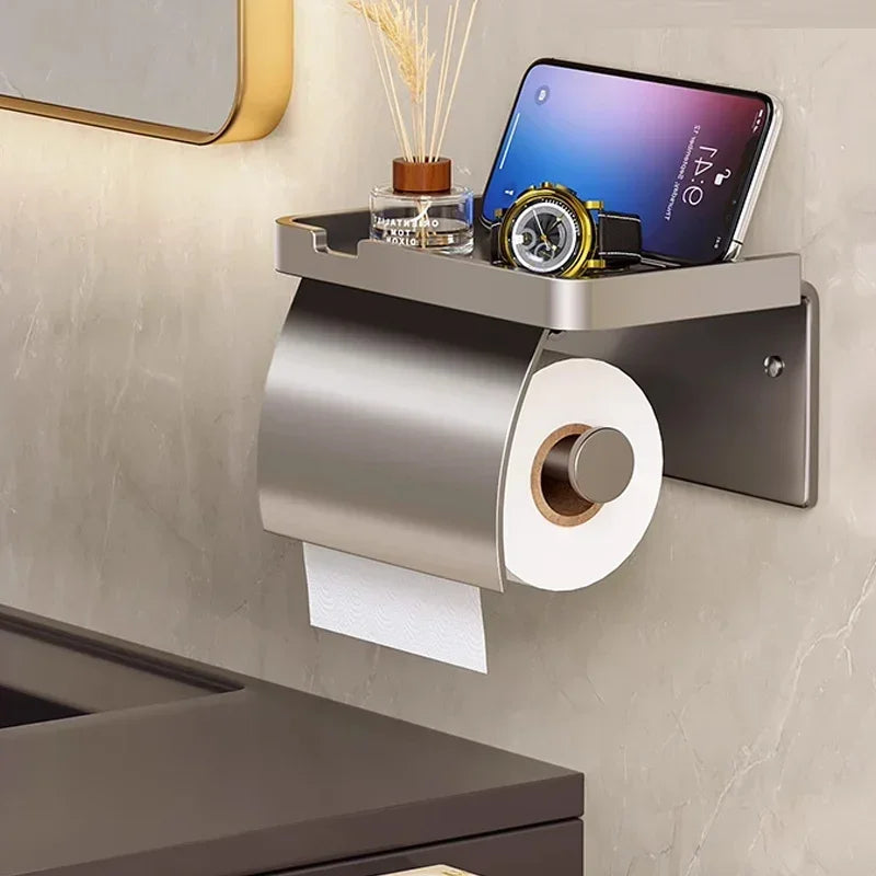 Suporte de Papel Fixado na Parede