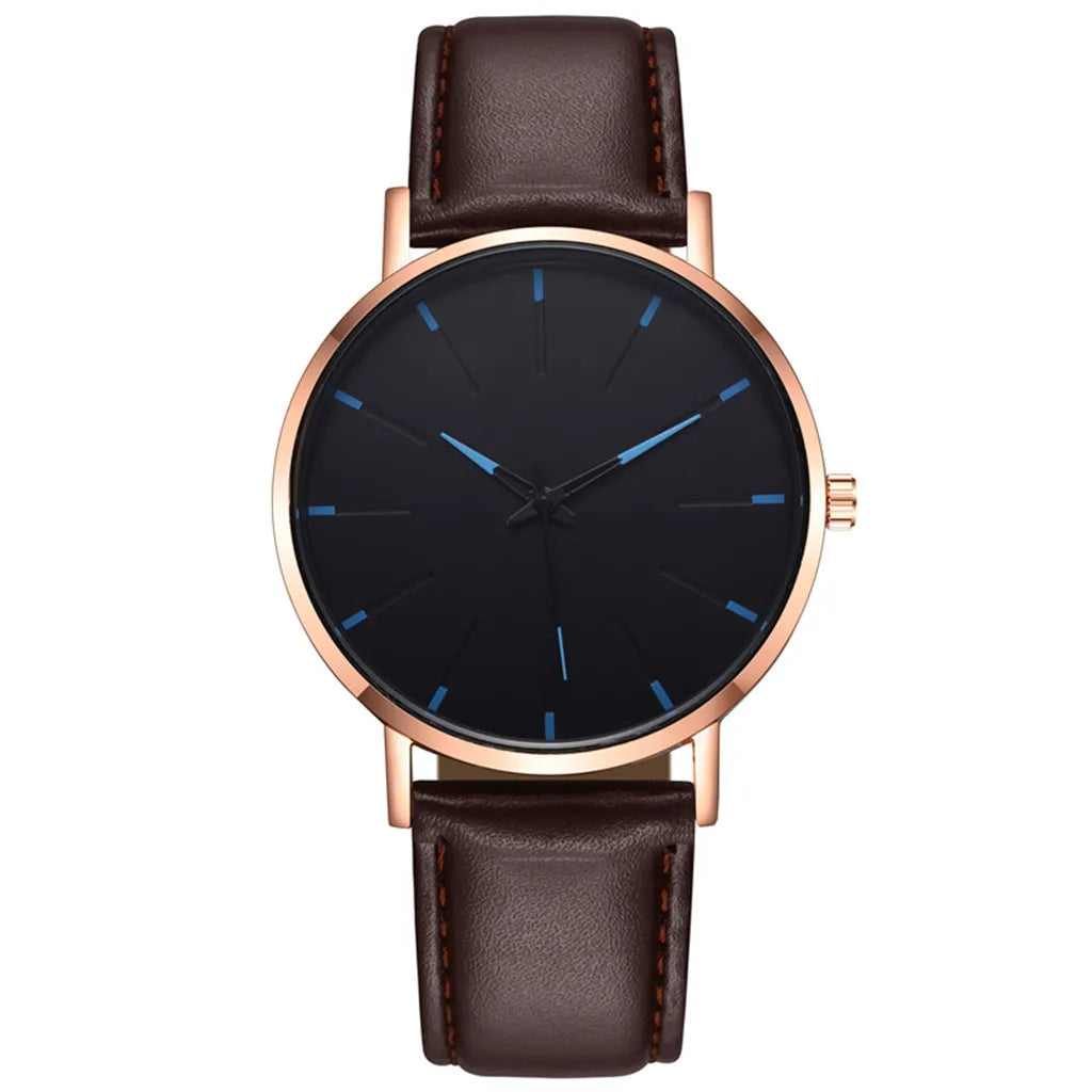 Men Vintage Luxury Watches Casual Quartz Watch Luxury Watch Stainless Bracele Steel Dial Men'S Watch Trend Leather Wrist Watch