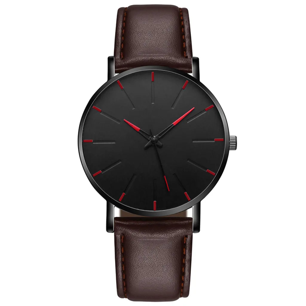 Men Vintage Luxury Watches Casual Quartz Watch Luxury Watch Stainless Bracele Steel Dial Men'S Watch Trend Leather Wrist Watch