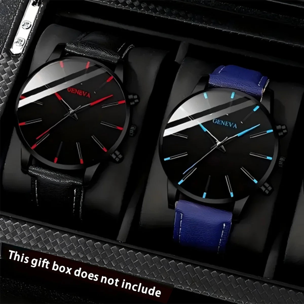 2PCS Relógio de Quartzo Masculino