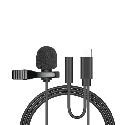 Microfone de Lapela Portátil Mini