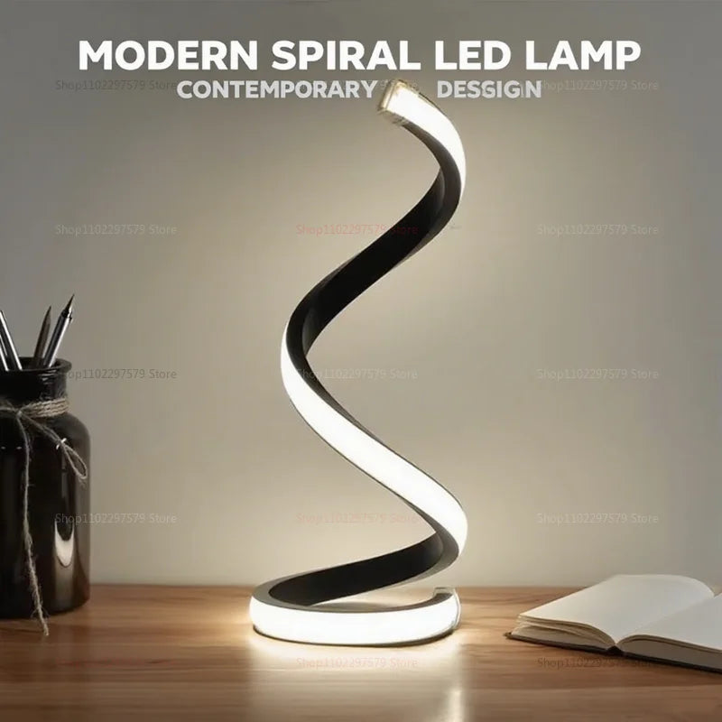 Luminária de LED em espiral