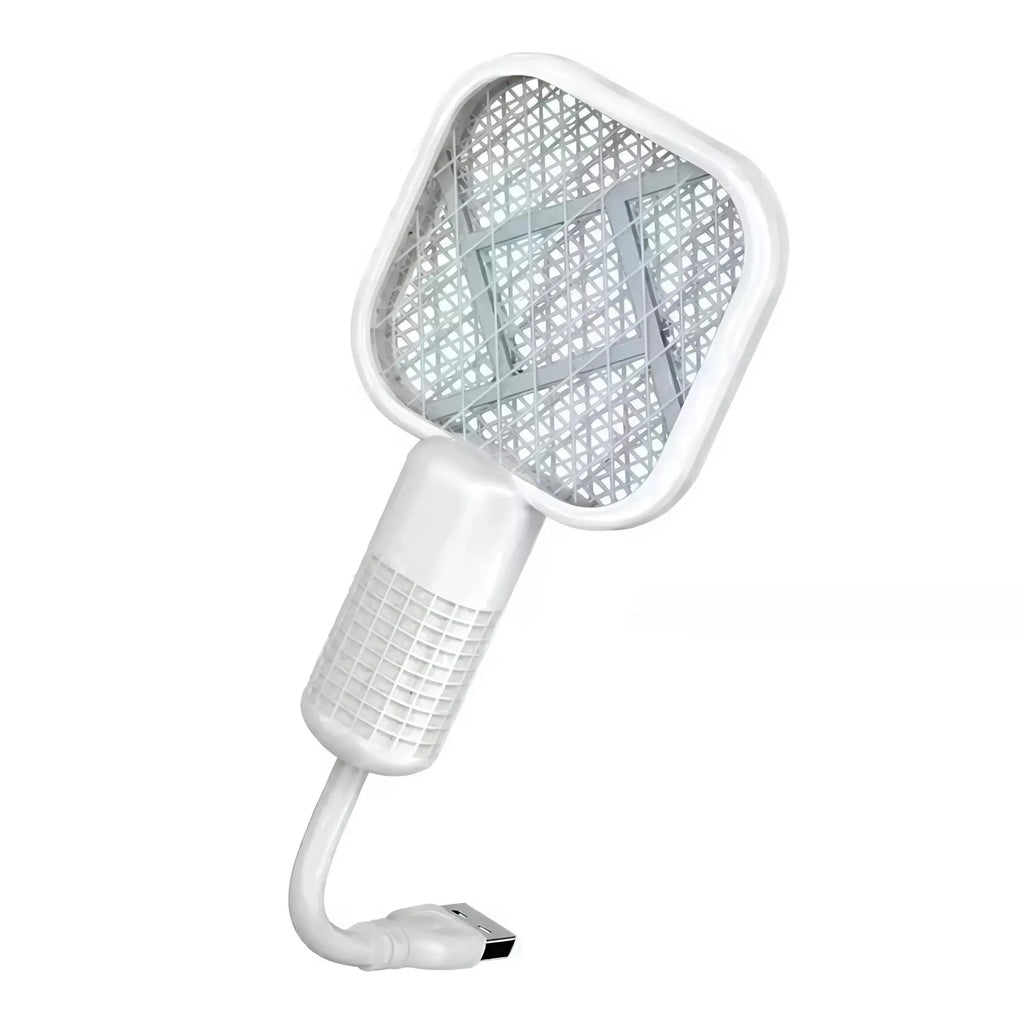 Raquete Espanta Mosquito Luz Led Azul