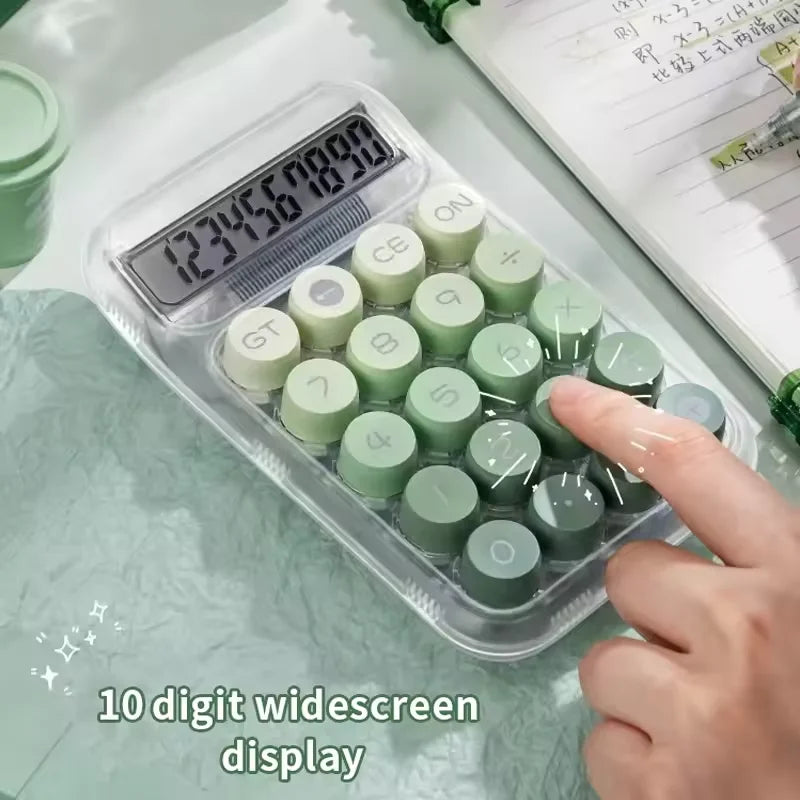 calculadora eletrônica transparente