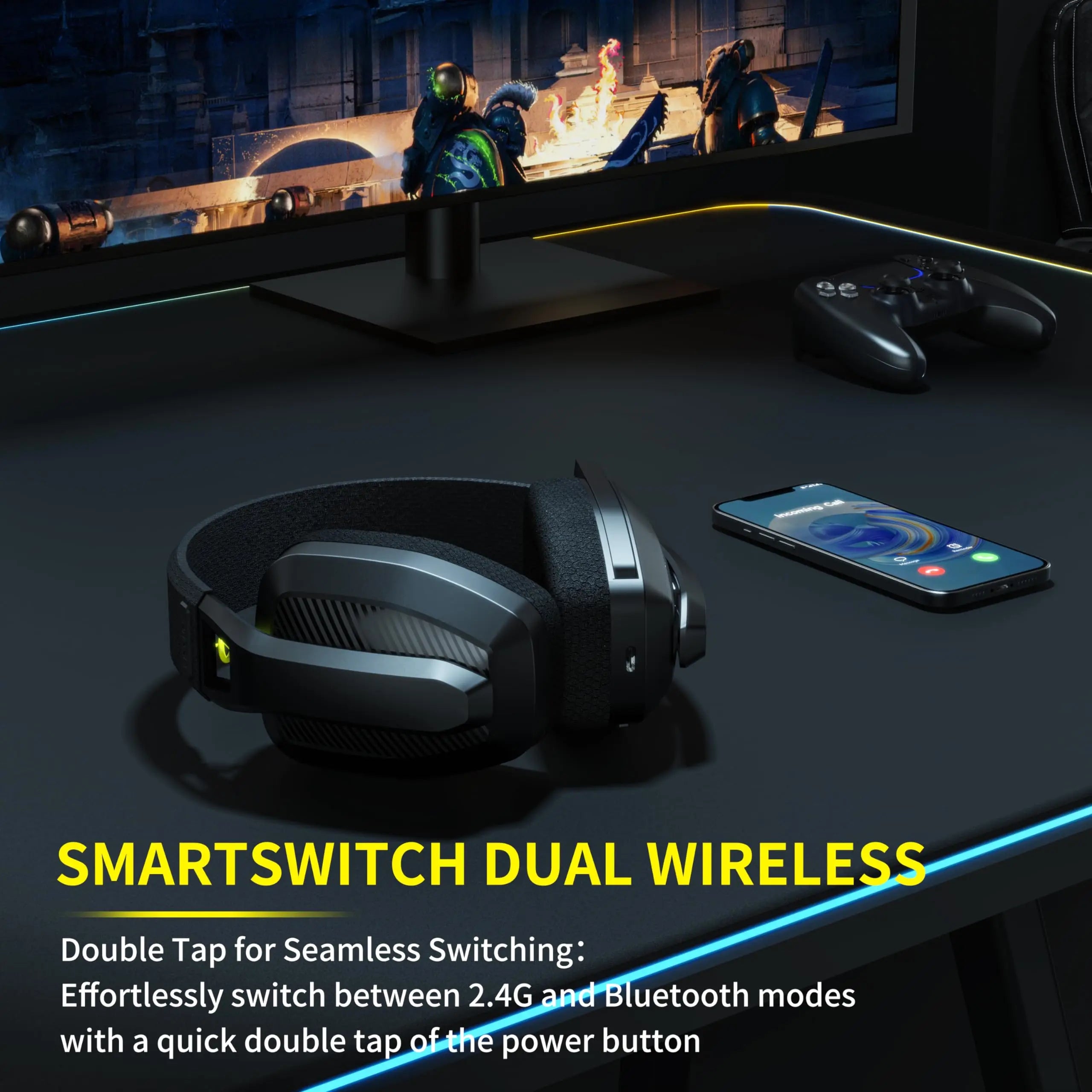 Fone de Ouvido bluetooth para Jogos
