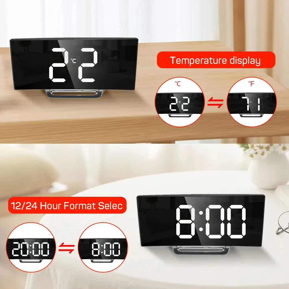 Despertador Eletrônico Digital Led Grande Display