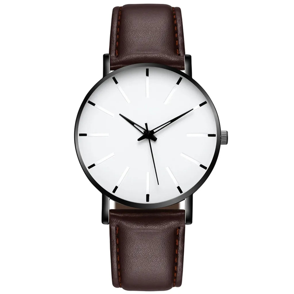 Men Vintage Luxury Watches Casual Quartz Watch Luxury Watch Stainless Bracele Steel Dial Men'S Watch Trend Leather Wrist Watch