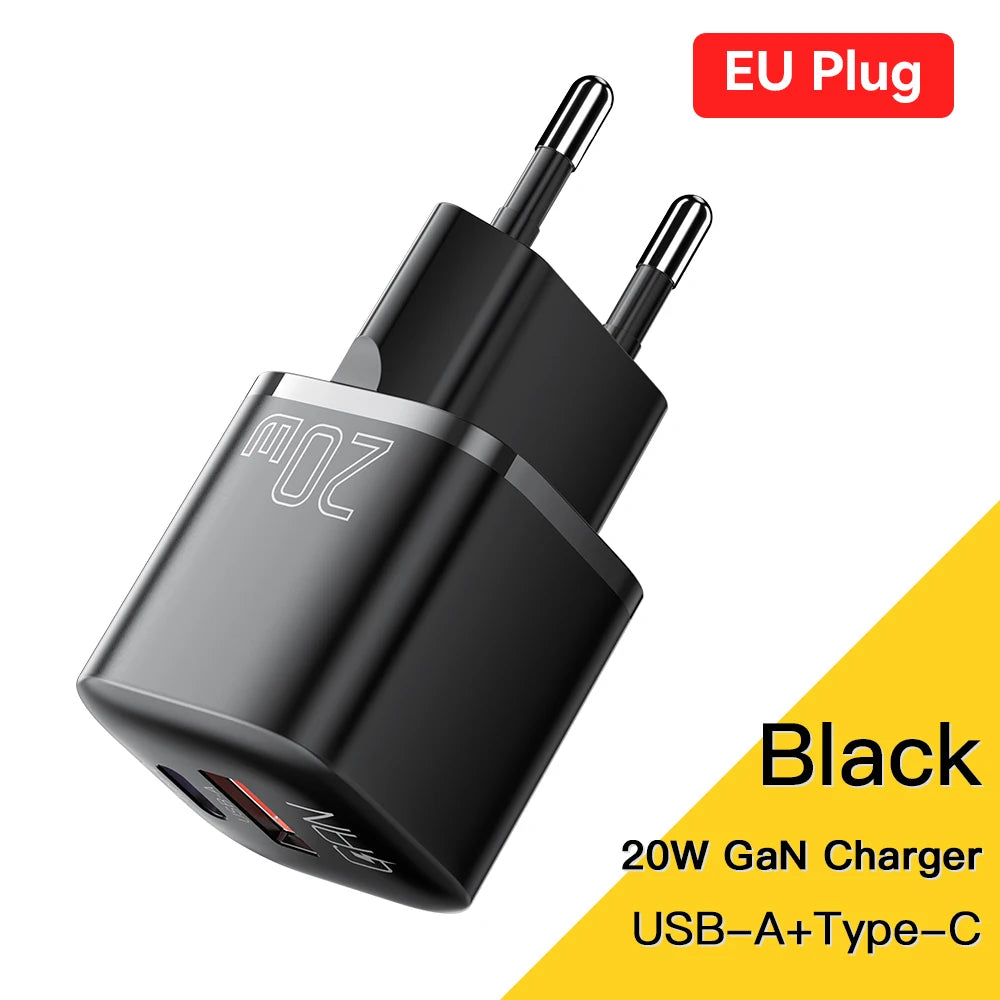 Essager 20w gan usb tipo c carregador pd carga rápida