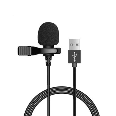 Microfone de Lapela Portátil Mini