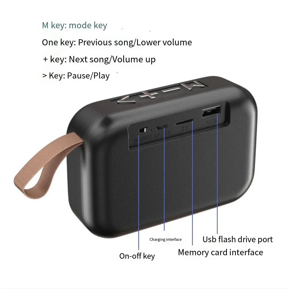 Alto-falantes portáteis ao ar livre bluetooth 5.0