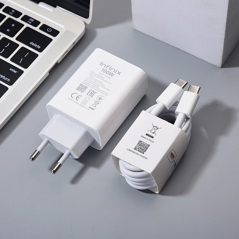 100w infinix pd carregador rápido com hiper carga