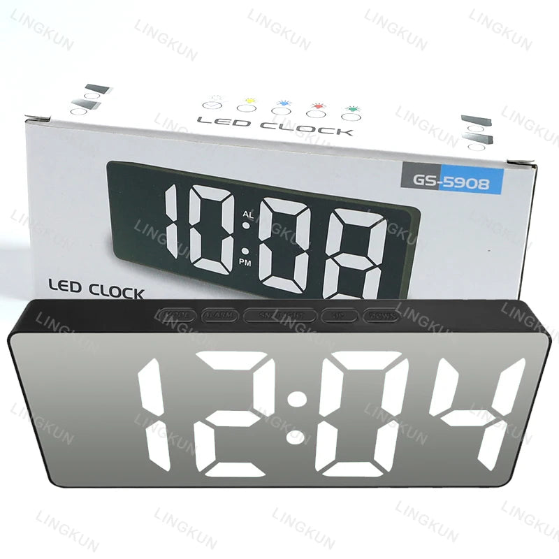Despertador Eletrônico Digital Led Grande Display