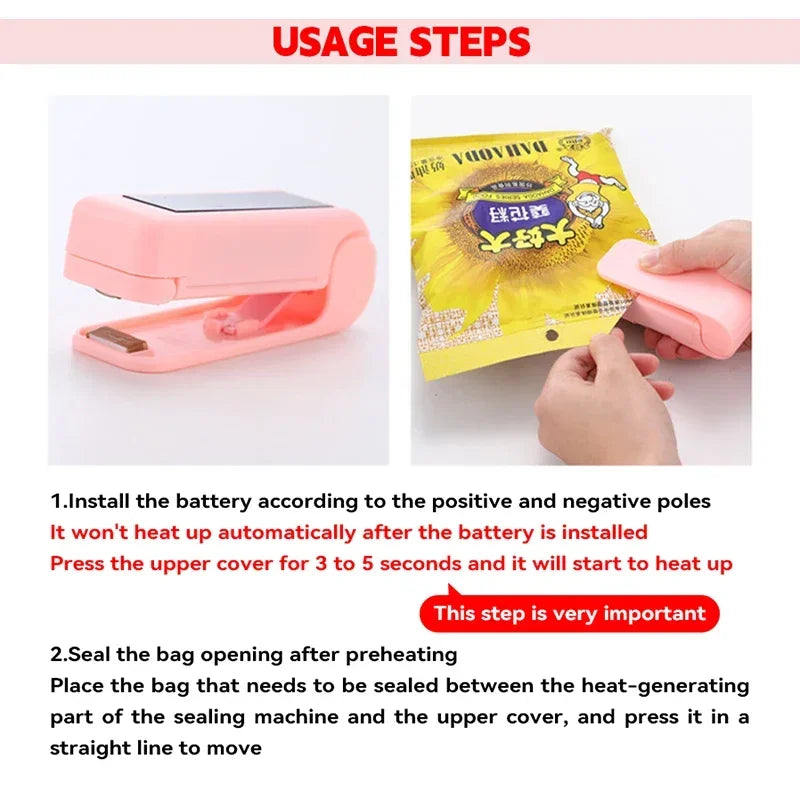 Mini Máquina de Selagem de Sacos