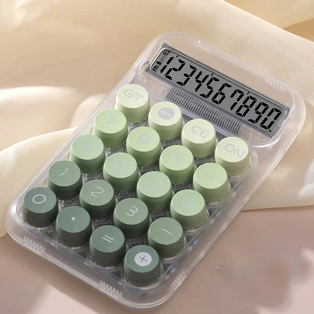 calculadora eletrônica transparente