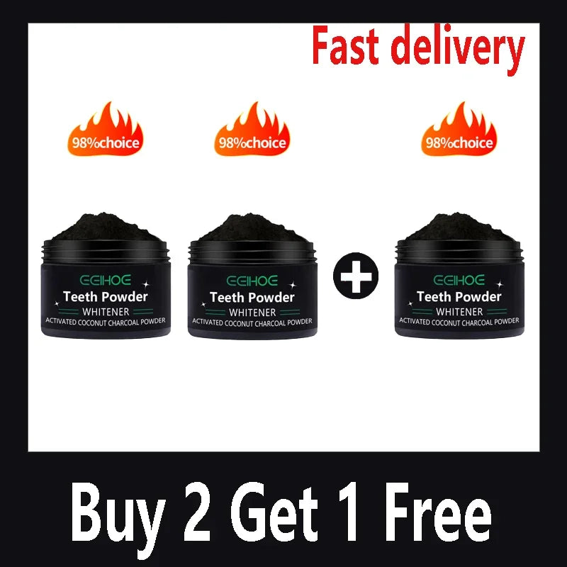 Pó Clareador de Dentes Carvão Ativado