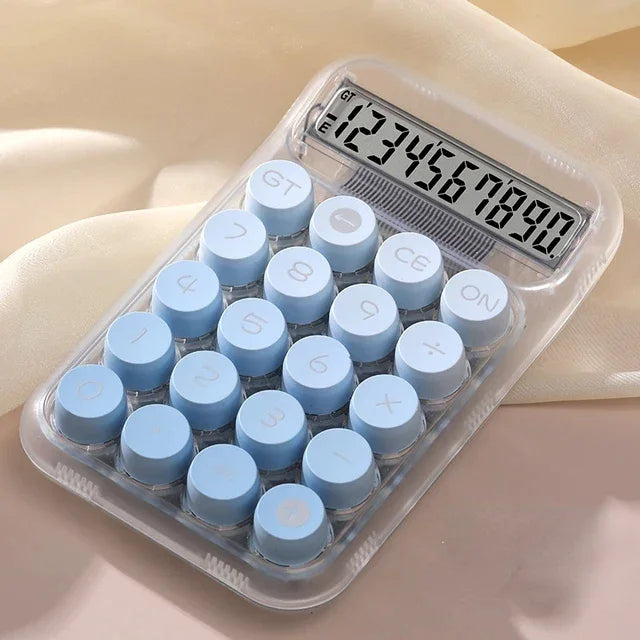 calculadora eletrônica transparente