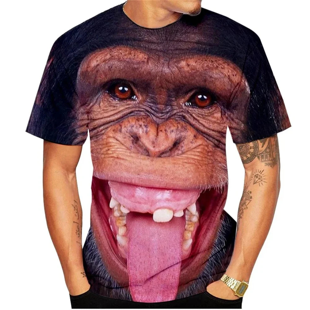 Camiseta Divertida Macaco