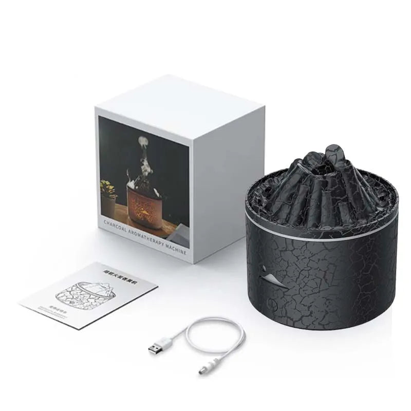 3D Flame Aroma Difusor com Lâmpada LED, Umidificador