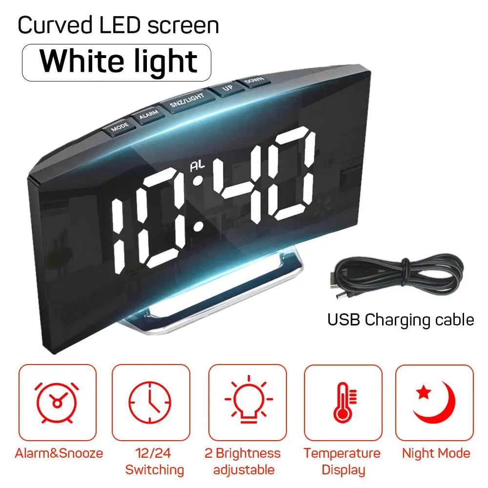 Despertador Eletrônico Digital Led Grande Display