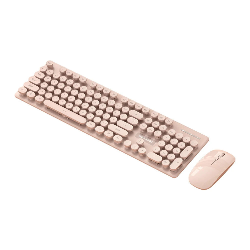 Conjunto de Mouse e Teclado Recarregável Sem Fio,