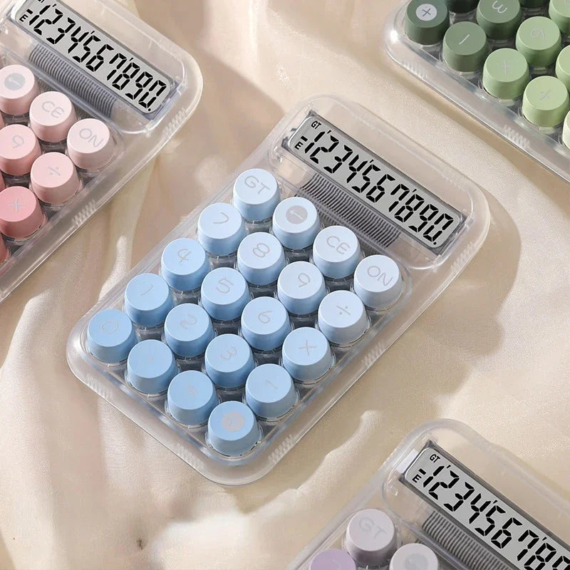 calculadora eletrônica transparente