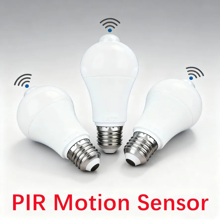 E27 lâmpada led pir sensor de movimento ac