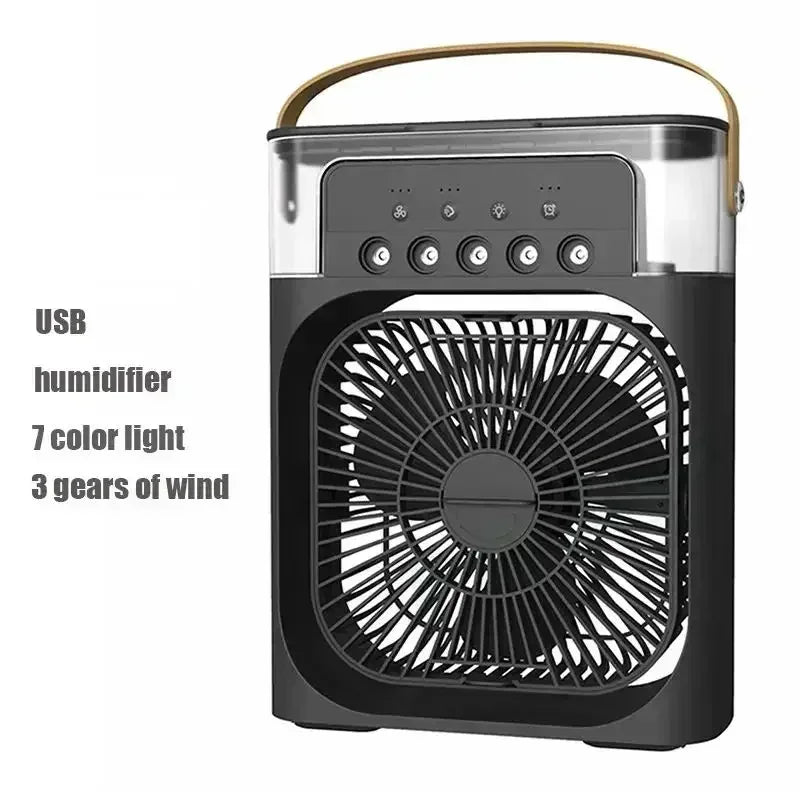 Ventilador e Umidificador de Ar Portátil 3 em 1