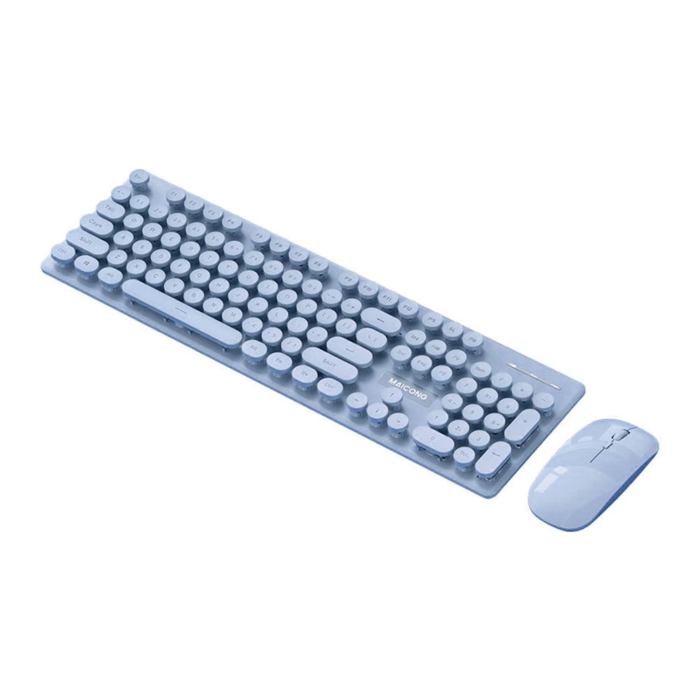 Conjunto de Mouse e Teclado Recarregável Sem Fio,