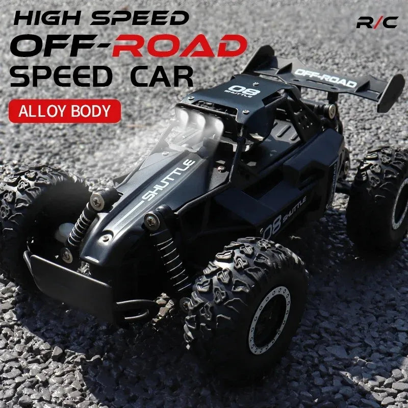 Novo carro rc 1:16 2wd com luz led 2.4g 20 km/h alta velocidade