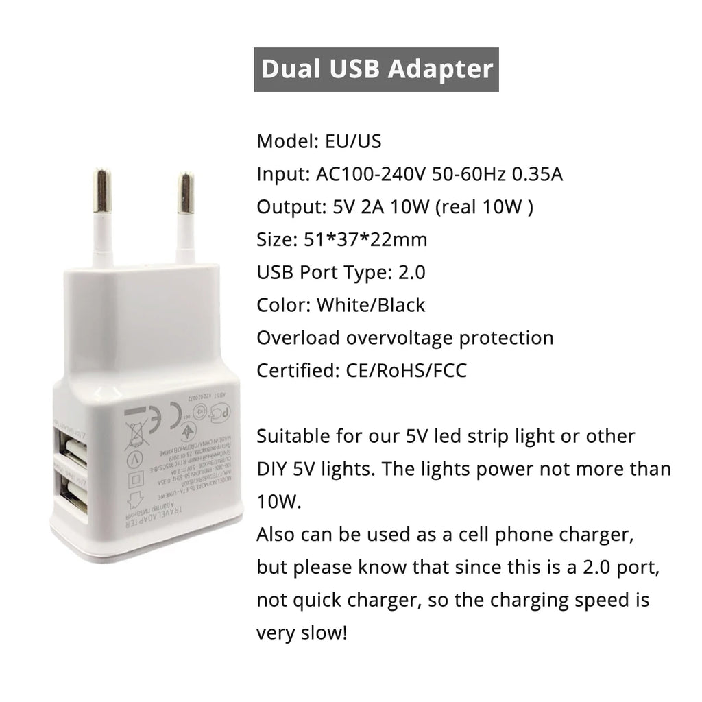 Adaptador de fonte de alimentação USB
