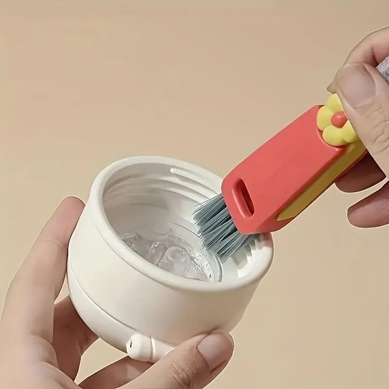 Multifuncional 3 em 1 escovas de limpeza de copo rotativo