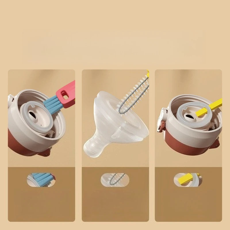 Multifuncional 3 em 1 escovas de limpeza de copo rotativo