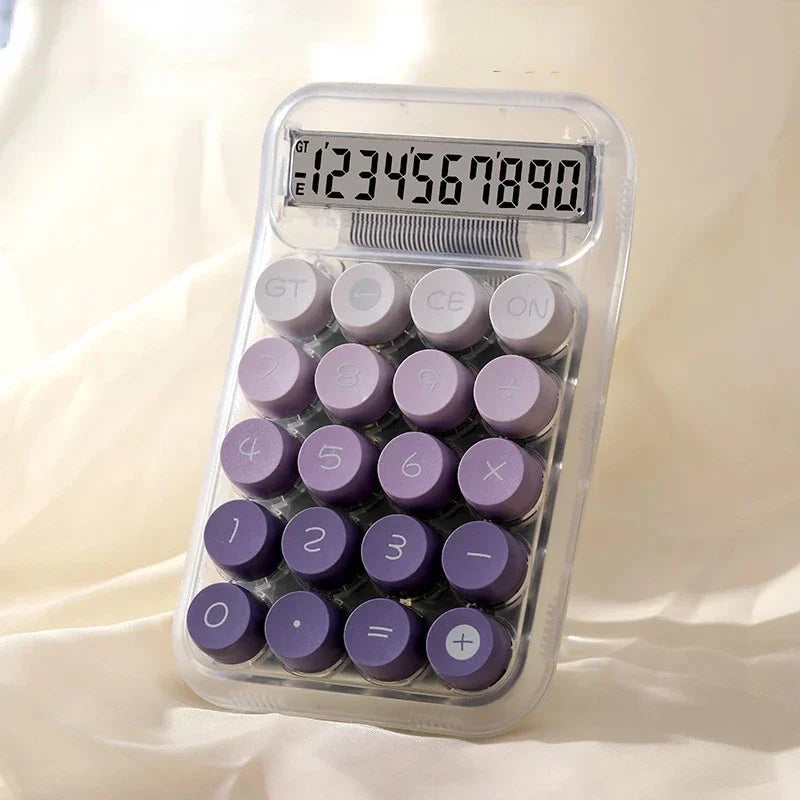 calculadora eletrônica transparente