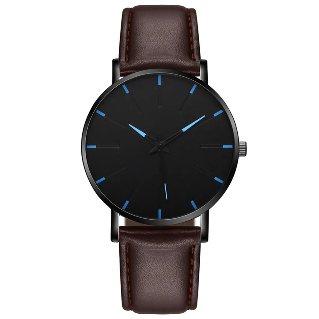 Men Vintage Luxury Watches Casual Quartz Watch Luxury Watch Stainless Bracele Steel Dial Men'S Watch Trend Leather Wrist Watch
