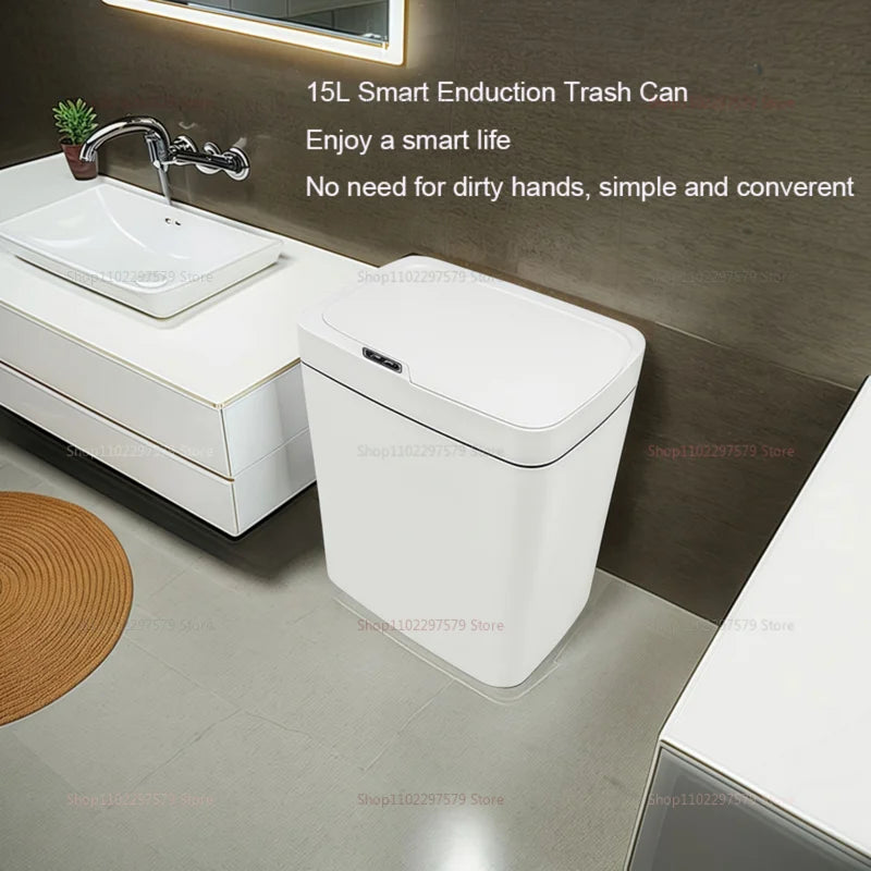 Lixeira de 15l inteligente automática com sensor