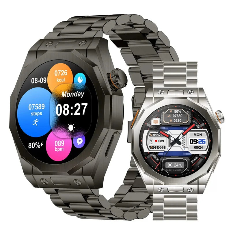 Z18 max relógio inteligente masculino caixa de metal